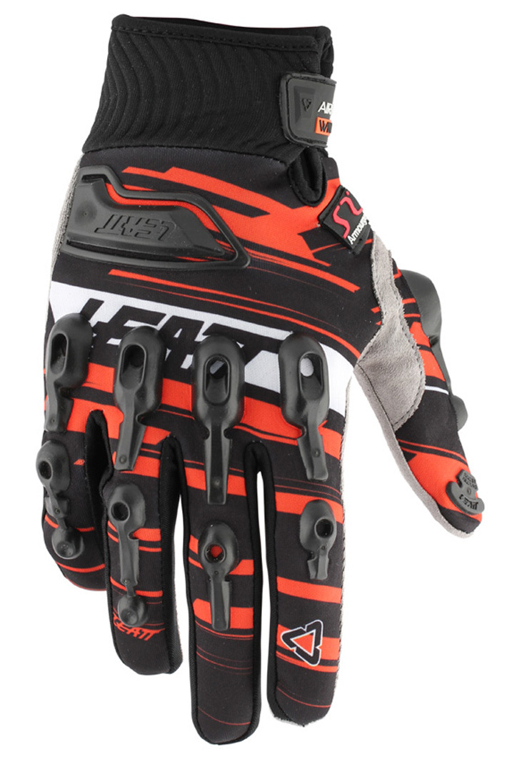 Перчатки Leatt AirFlex Wind, черно-оранжевые перчатки сибртех протектор трикотаж гелевое пвх m оранжевые