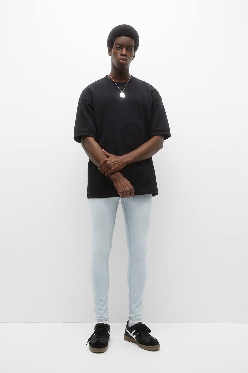 

Базовые джинсы скинни Pull&Bear, бледно-голубой, Синий