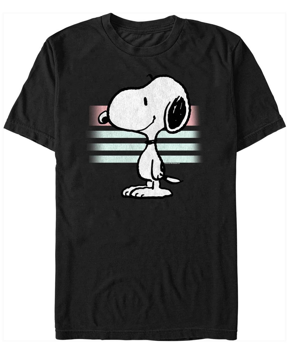 

Мужская футболка с коротким рукавом peanuts retro snoopy Fifth Sun, черный