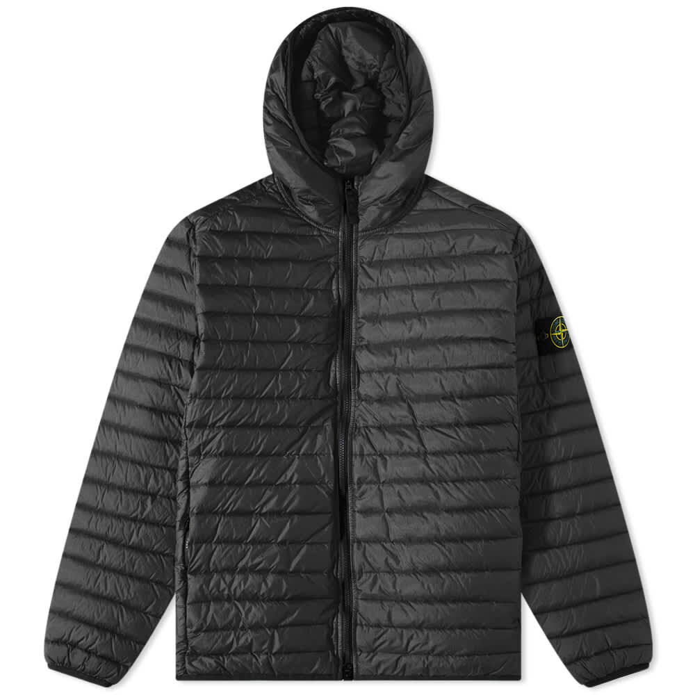 

Легкая пуховая куртка с капюшоном Stone Island, Серый