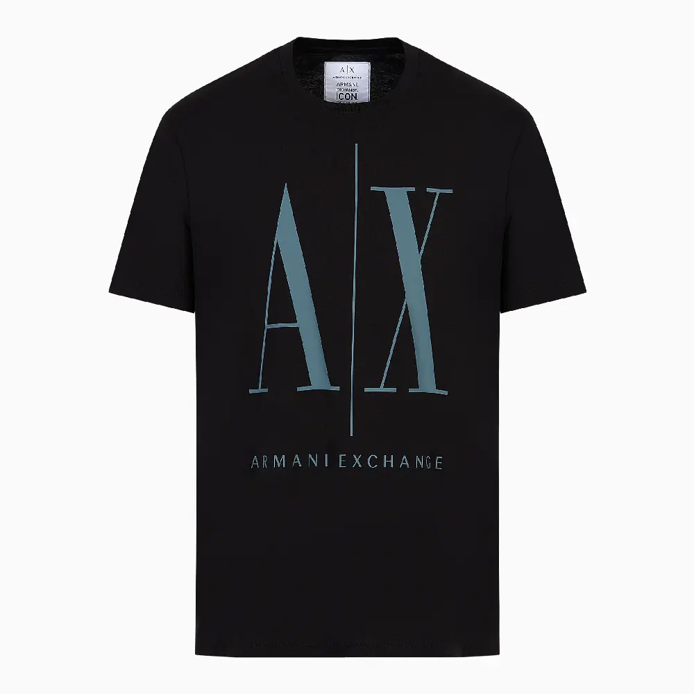 

Футболка Armani Exchange Icon Logo Regular Fit, черный