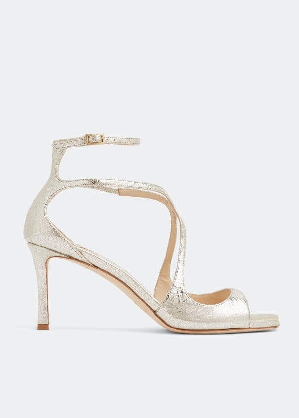 

Сандалии JIMMY CHOO Azia 75 sandals, металлик