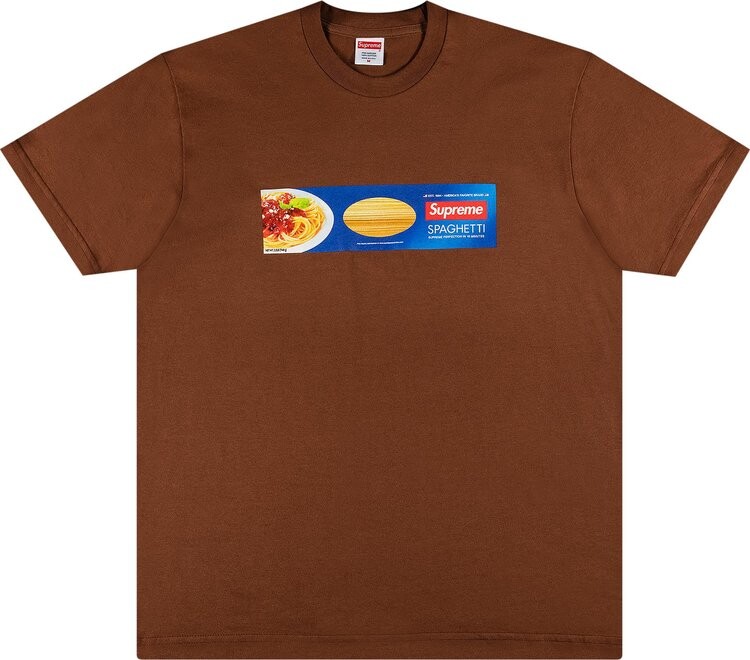 Supreme Spaghetti Tee Brown CDEK.Shopping