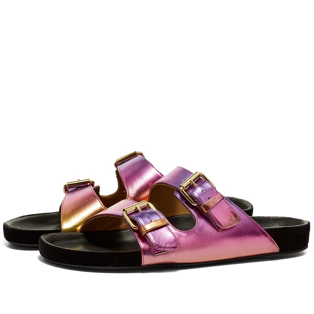 

Сандалии Isabel Marant Lennyo Metallic Slide