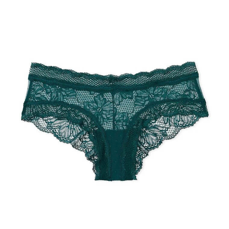 

Трусики Victoria's Secret The Lacie Posey Lace Waist Cotton, зеленый