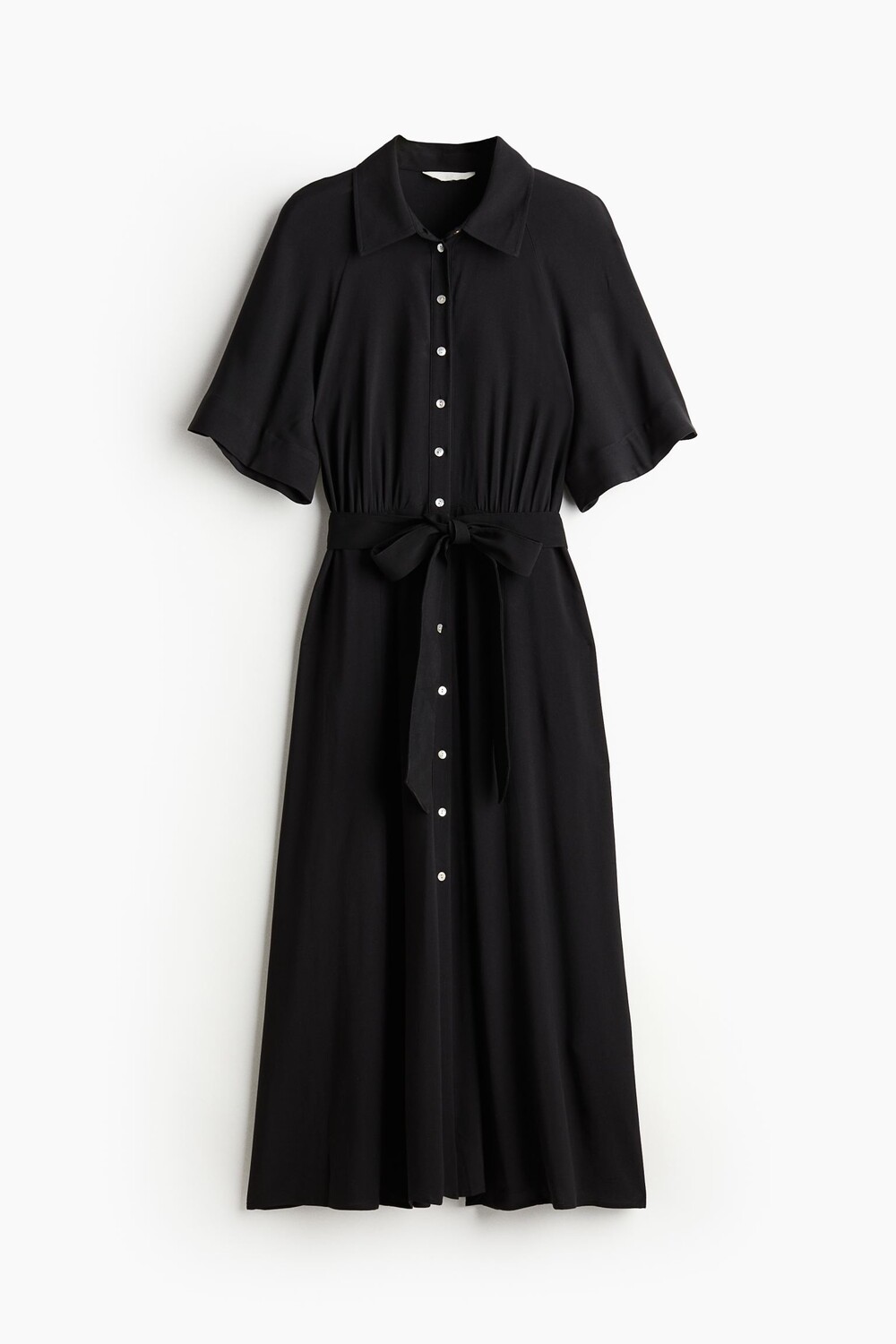 

Платье-рубашка H&M Tie-belt, черный