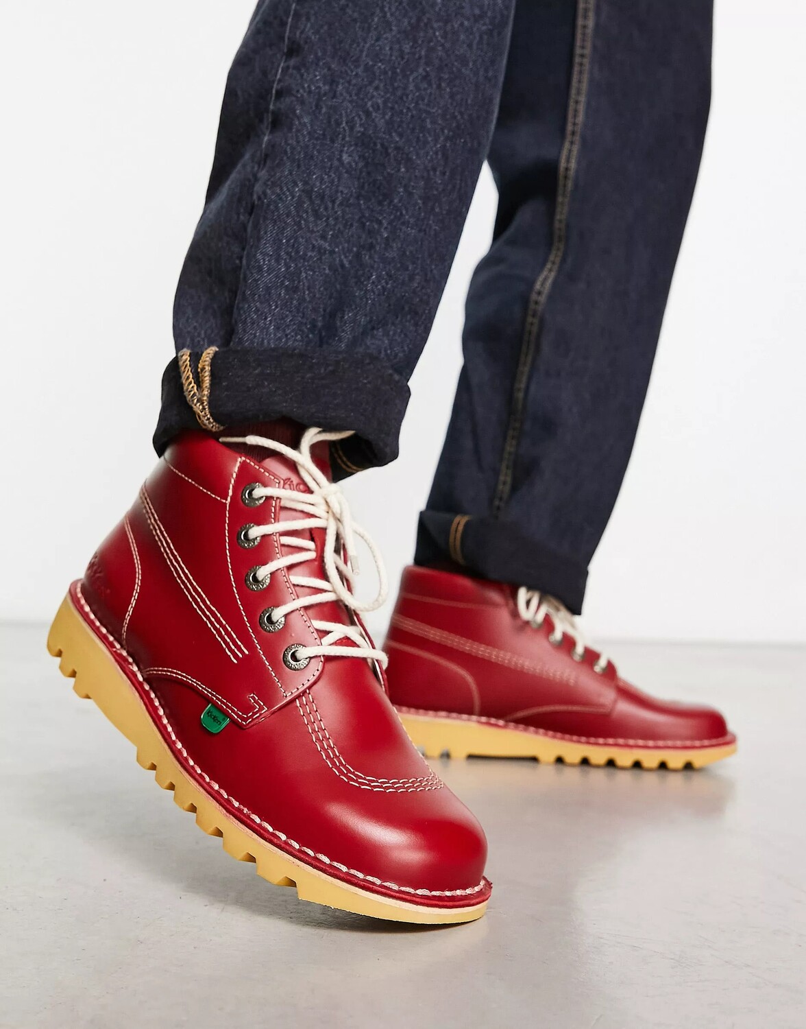 

Полуботинки Kickers Hi Core Ankle, красный