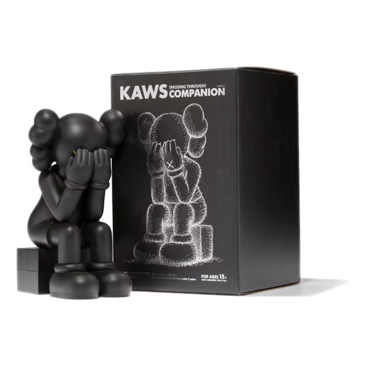 цена Виниловая фигурка Kaws Passing Through Companion (2013), черный