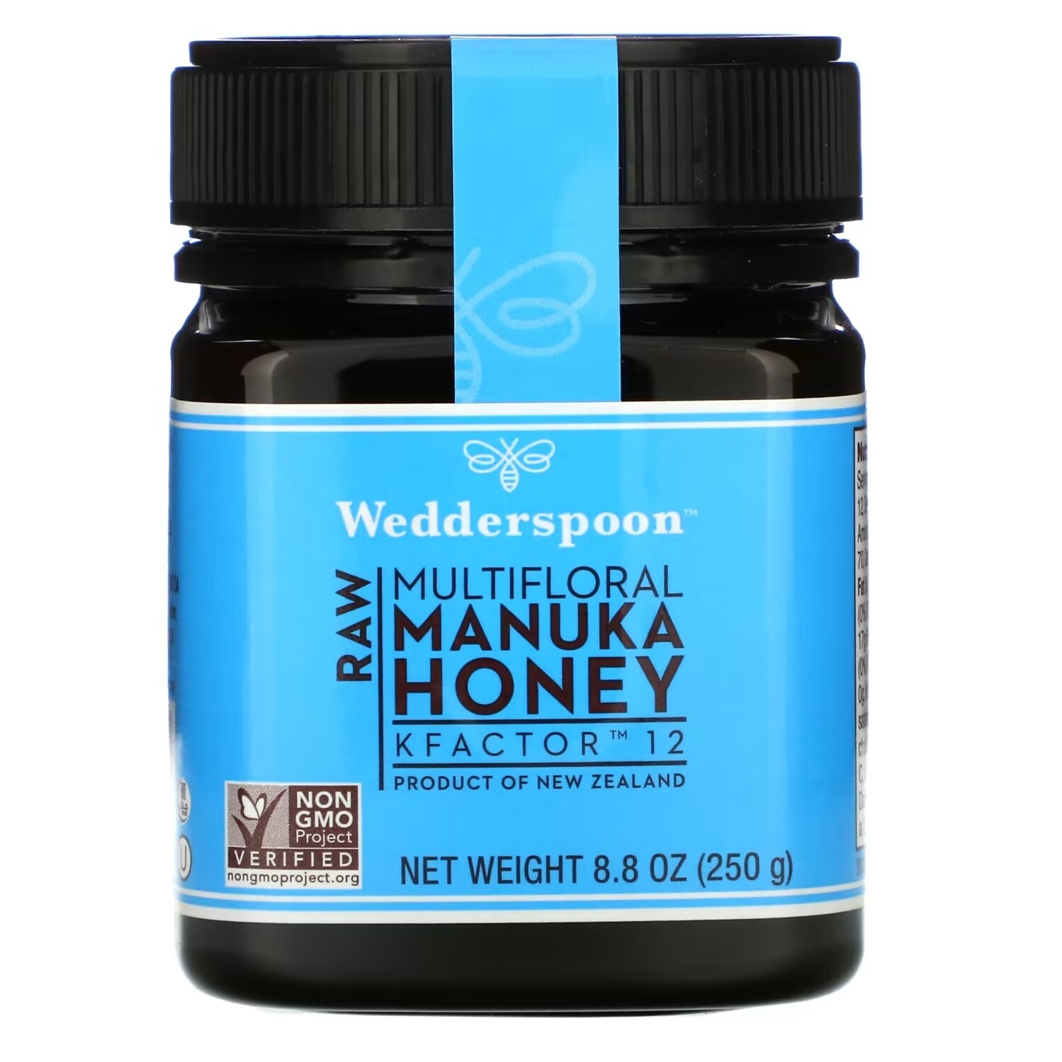 

Необработанный Многоцветковый Мед Манука Wedderspoon KFactor