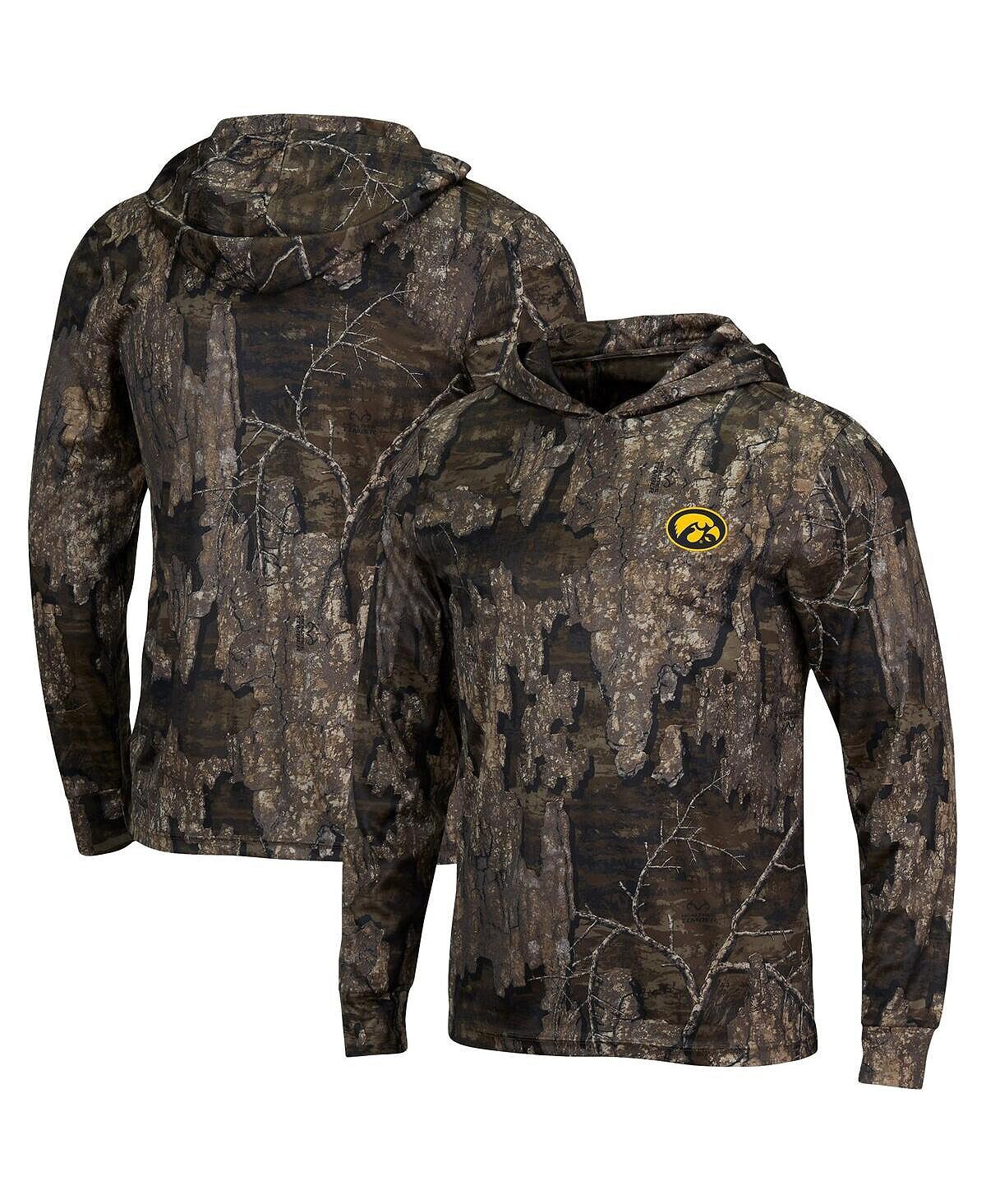 

Мужская футболка с капюшоном realtree camo iowa hawkeyes с длинным рукавом Colosseum, мульти