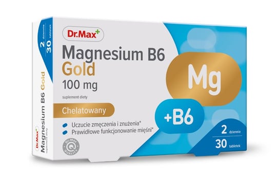 Dr.Max Pharma, Биологически активная добавка Магний B6 Gold, 30 таблеток. магний b6 30 таблеток