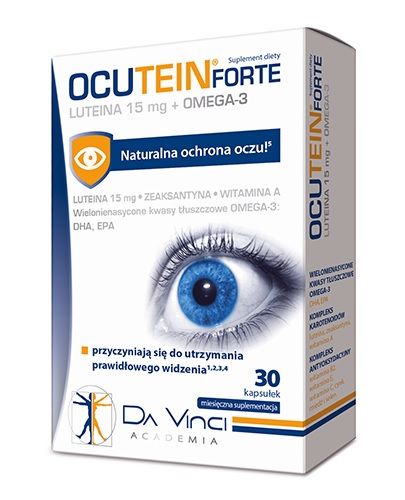 Подготовка глаз Ocutein Forte Kapsułki, 30 шт цена и фото