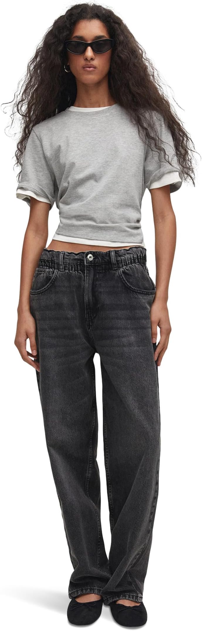 Джинсы Willow Jeans MANGO, цвет Black Denim джинсы mango willow размер 32 черный