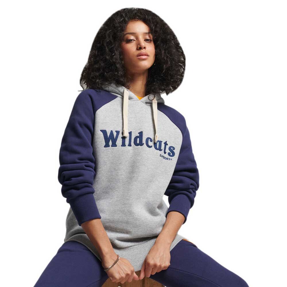 

Худи Superdry Vintage Collegiate Raglan, серый