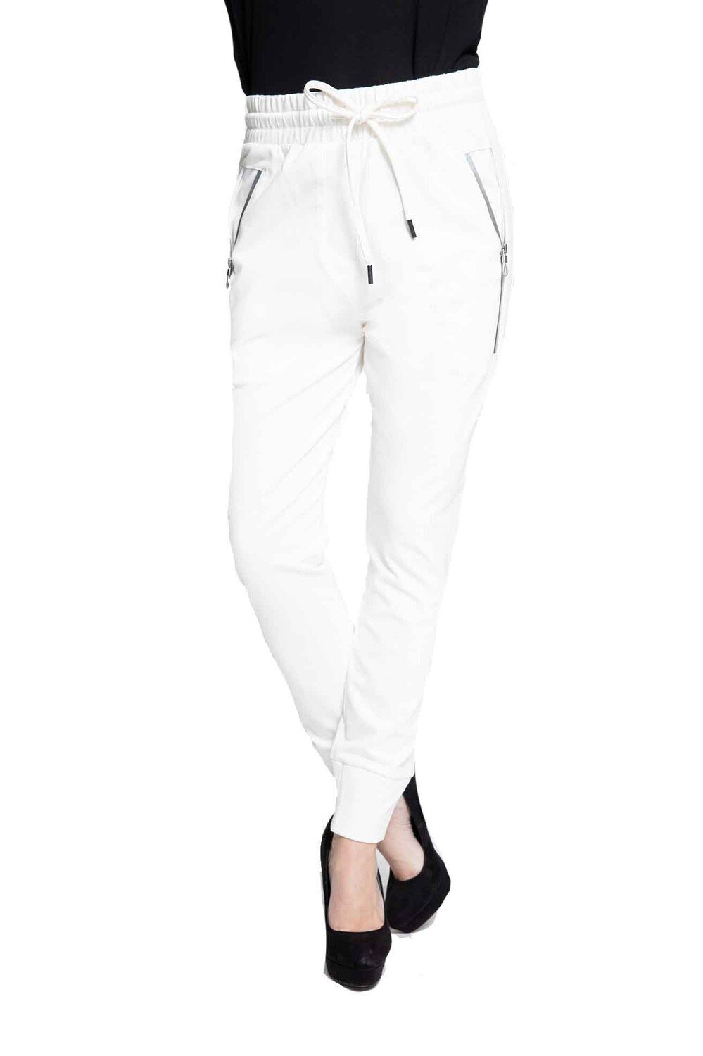 

Брюки ZHRILL Damen Stoffhose Jogger Pants Fabia Offwhite, белый