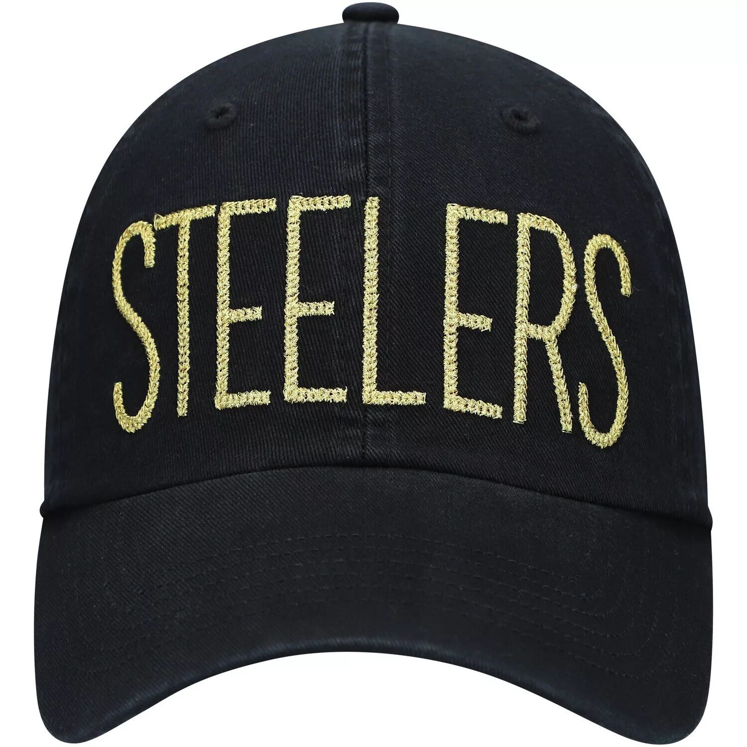 

Черная женская регулируемая кепка с блестками и текстом Pittsburgh Steelers '47 Pittsburgh Steelers