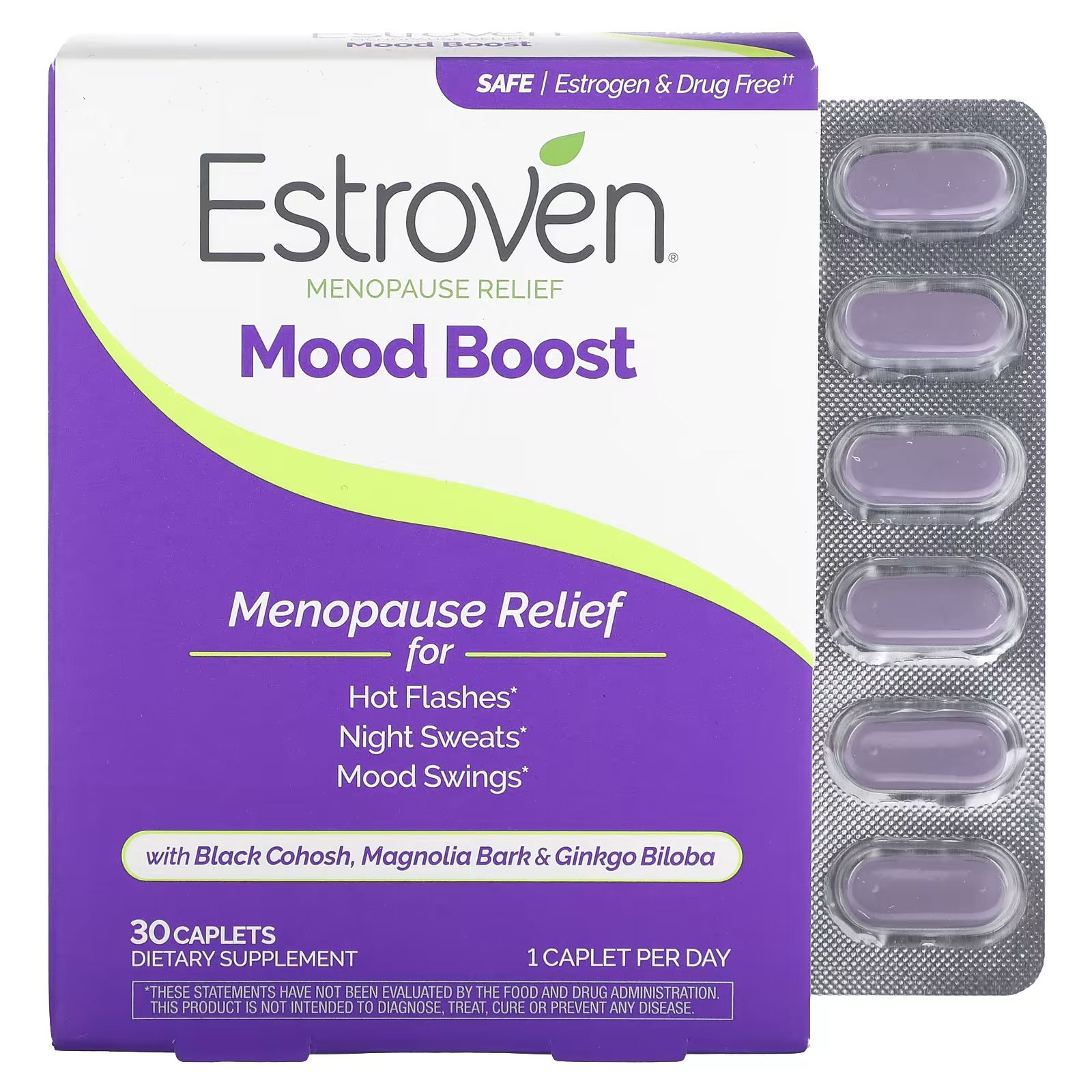 Витамины Estroven ддя повышение настроения и облегчения менопаузы, 30 капсул estroven улучшение настроения облегчение менопаузы 30 капсул