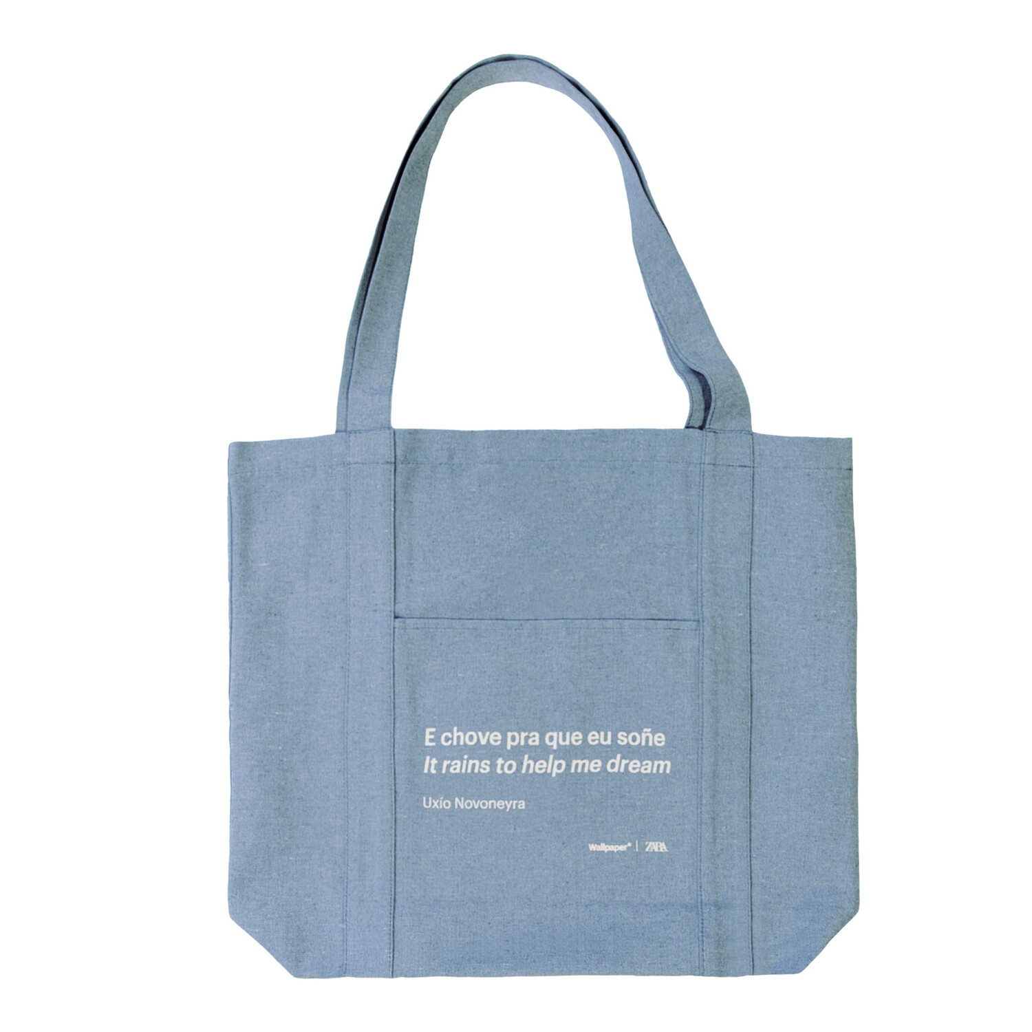 

Сумка Zara Wallpaper Slogan Tote, голубой