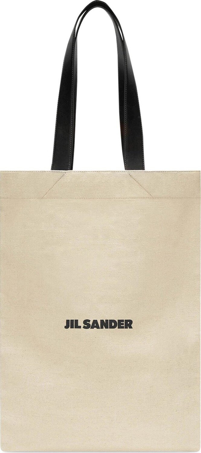 

Сумка-шоппер Jil Sander Grande Flat Shopper Porcelain, белый