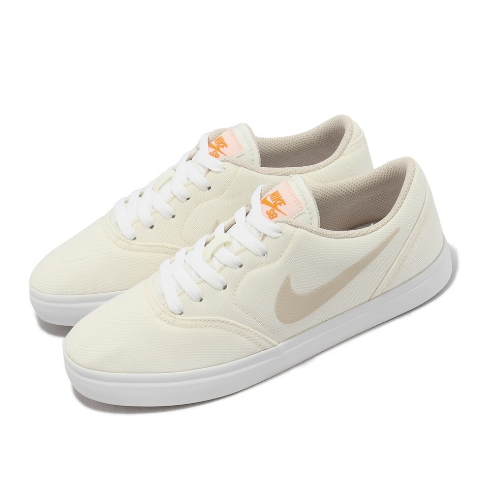 рубашка zara kids check белый черный Кроссовки Nike Sb Check Cnvs GS Pale Ivory Sanddrift Kids Youth Skate Boarding, бежевый