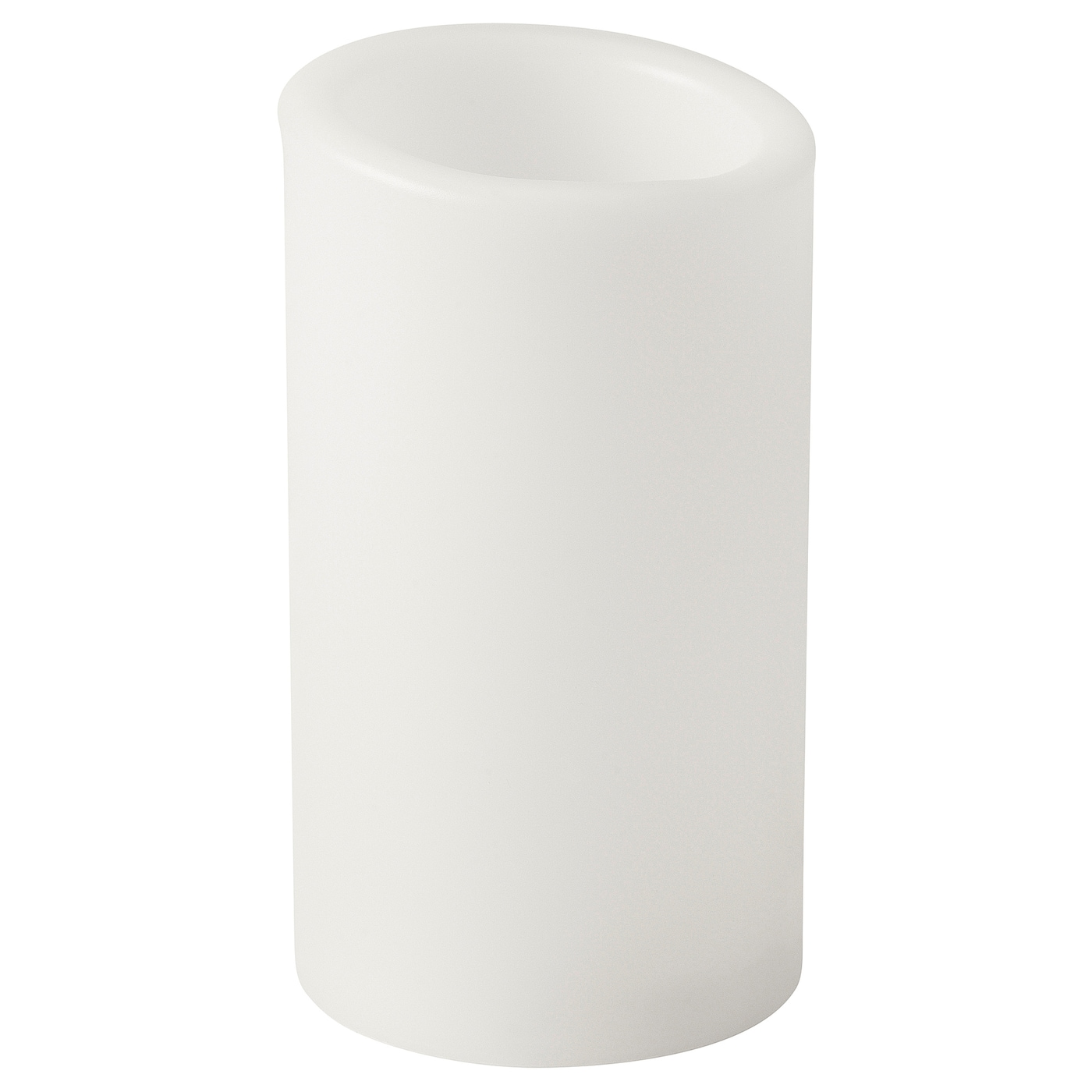 цена ÄDELLÖVTRÄD ЭДЕЛЛЁВТРЭД Светодиодная формовая свеча, белый/для помещений, 14 см IKEA