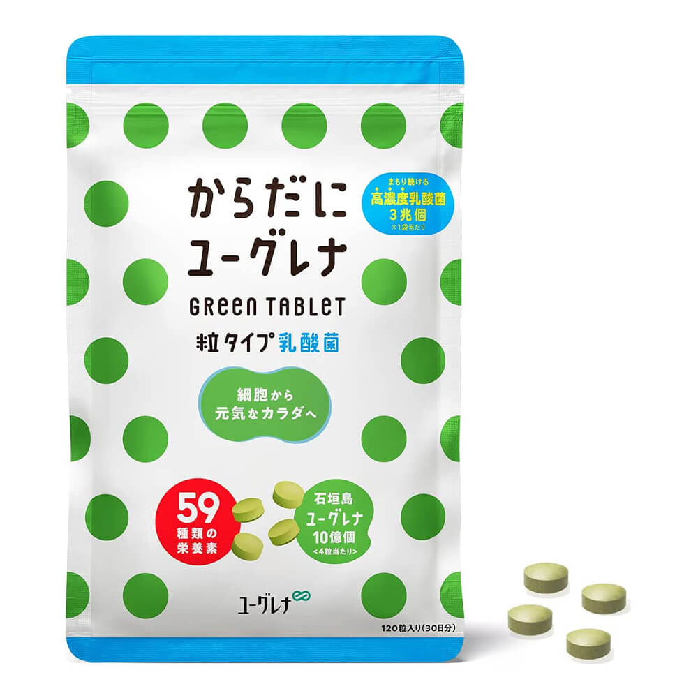 Молочнокислые бактерии Body Euglena Green Tablet Lactic, 120 таблеток