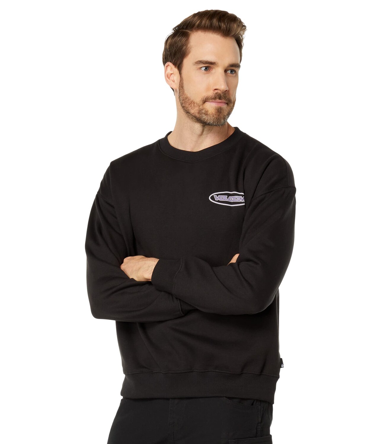 

Толстовка Volcom, Dial Up Crew Sweatshirt, Черный