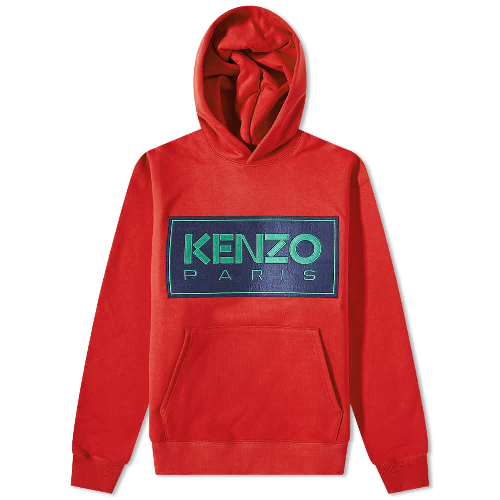 

Толстовка Kenzo Box Logo Popover Hoody, Красный