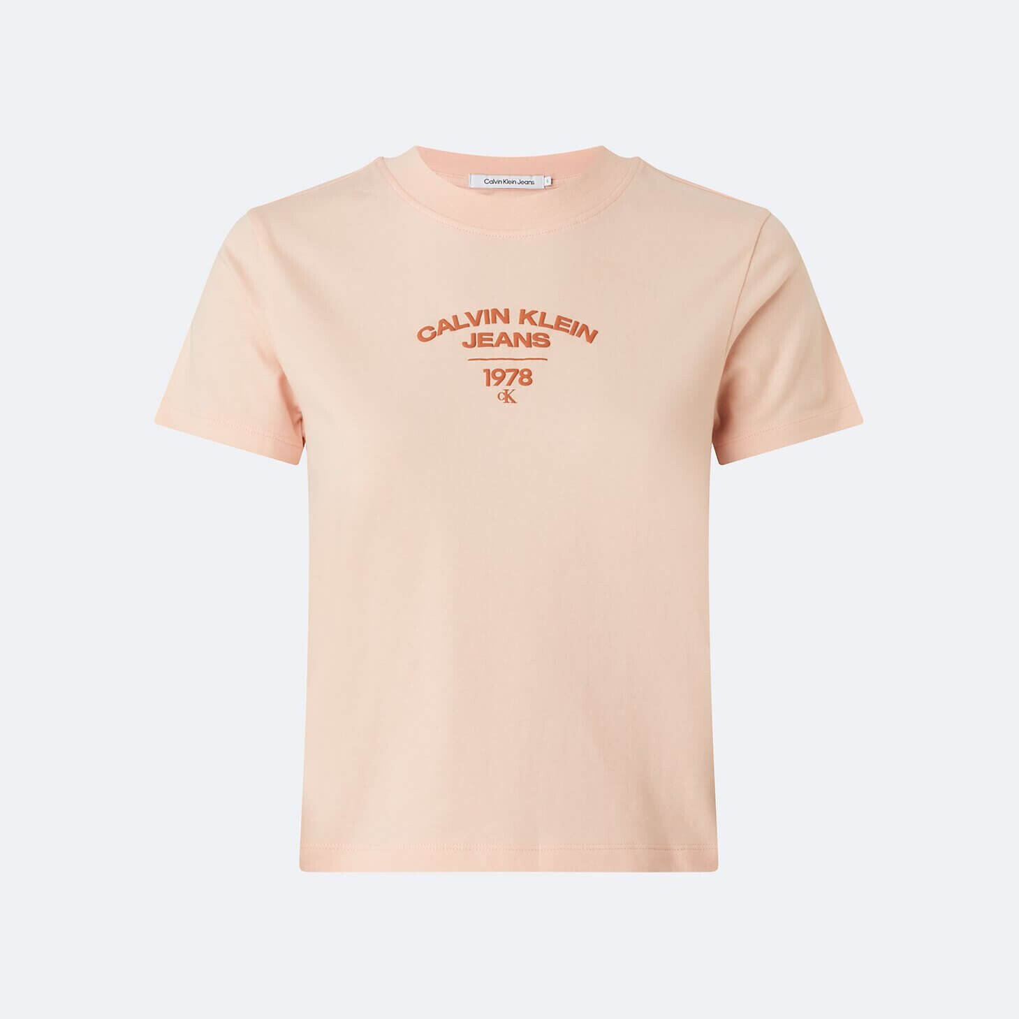 

Футболка большого размера Calvin Klein Varsity Logo Crewneck, розовый