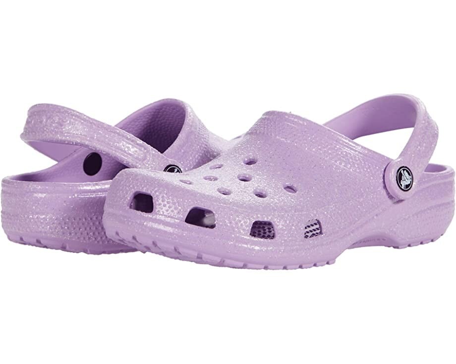 

Сабо Classic Clog - Glitter Crocs, орхидея