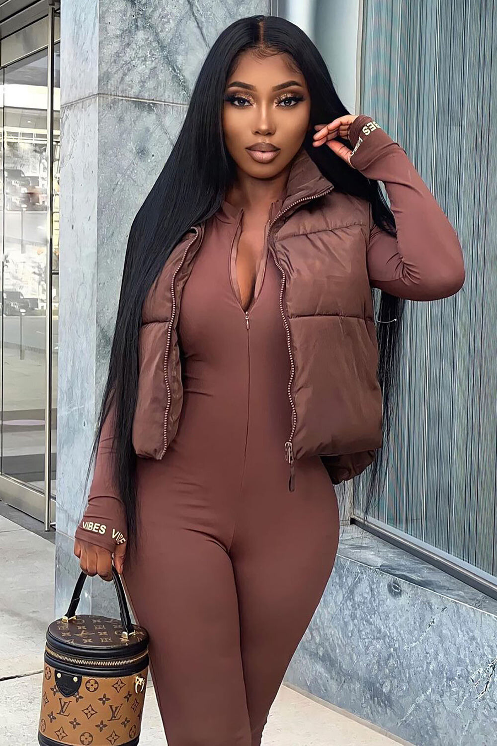 

Комбинезон Fashion Nova DT1680, коричневый