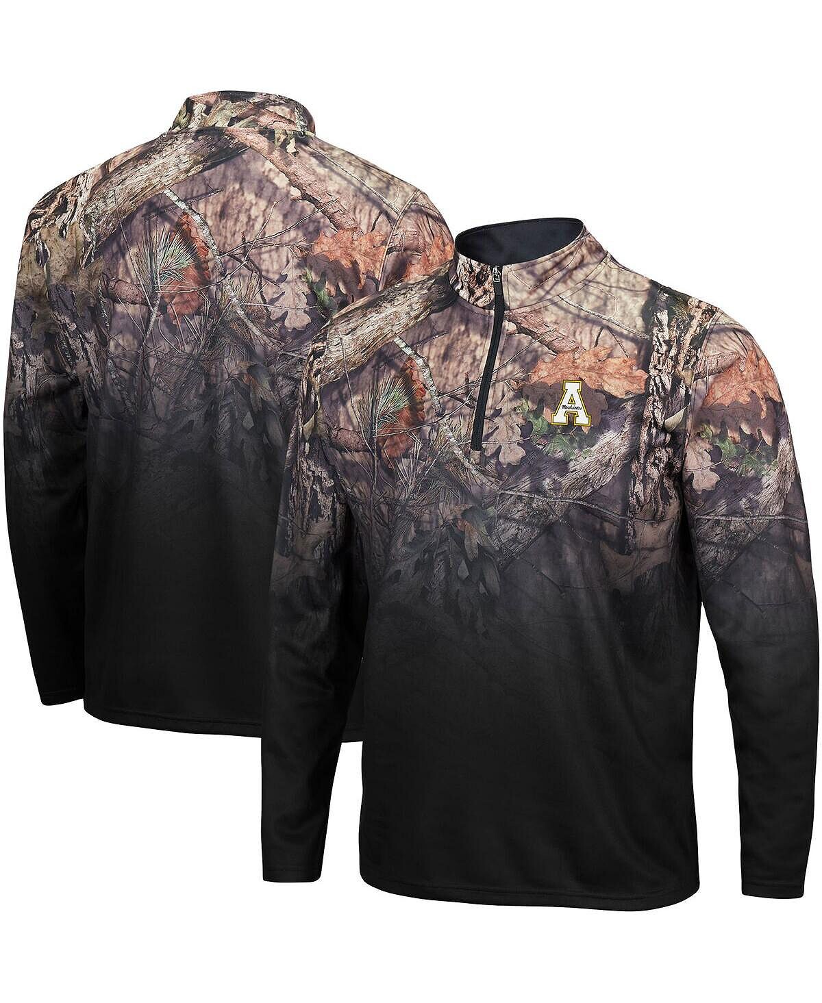 

Мужская черная куртка appalachian state mountaineers mossy oak fleet ii с молнией на четверть Colosseum, черный