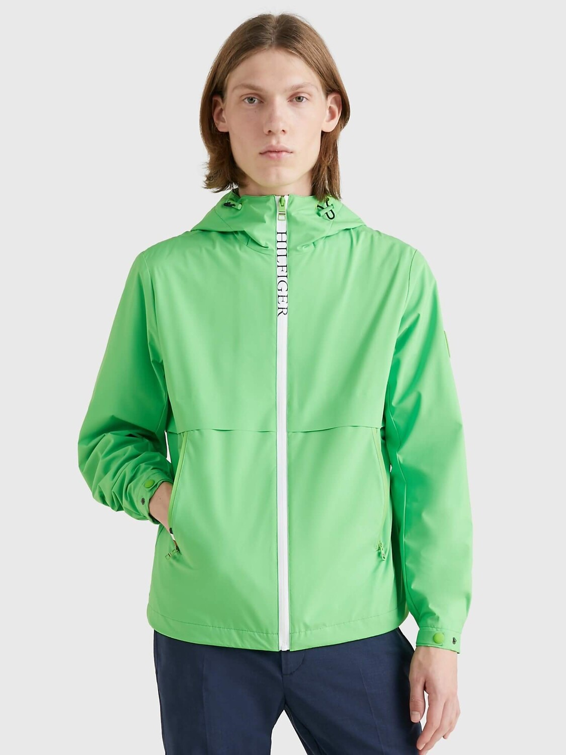 

Ветровка Tommy Hilfiger Th Protect Hooded Sailing, лаймовый