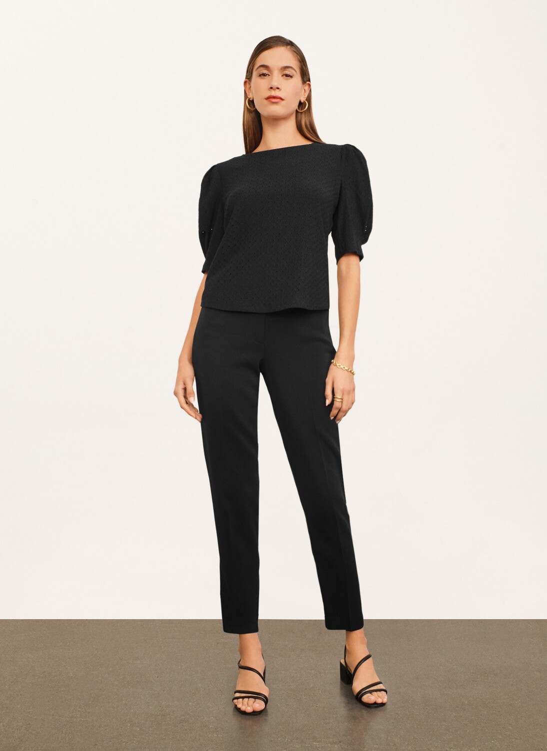 

Топ трикотажный с затяженными рукавами Donna Karan