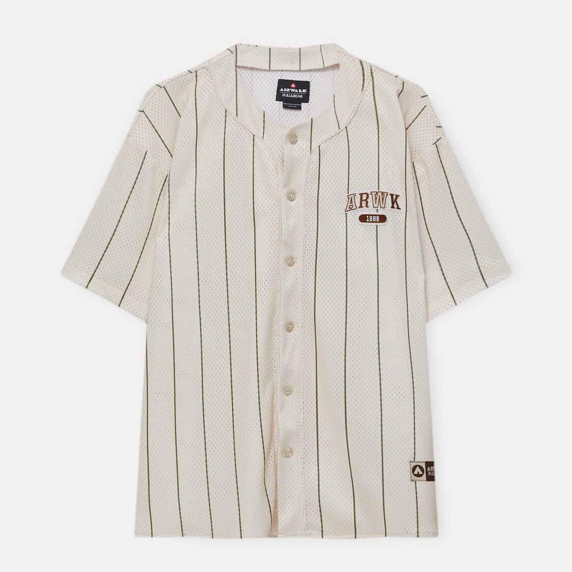 

Рубашка Pull&Bear Short Sleeve Baseball, кремовый