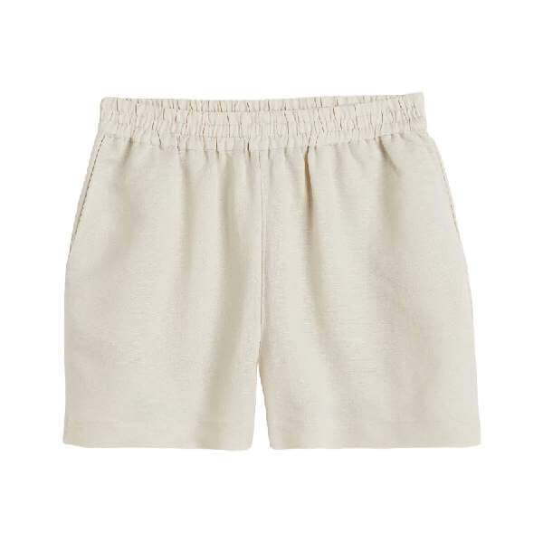 

Шорты H&M Linen-blend, светло-бежевый
