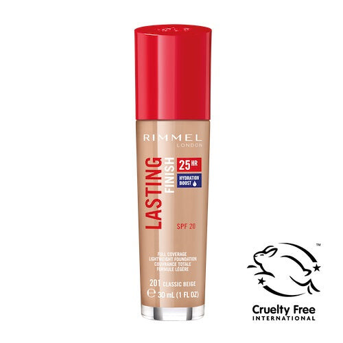 

Rimmel Lasting Finish 25HR SPF20 Стойкая тональная основа для лица 201 Classic Beige 30 мл