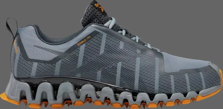 

Кроссовки zigwild trail 6 'grey bright ochre' Reebok, серый