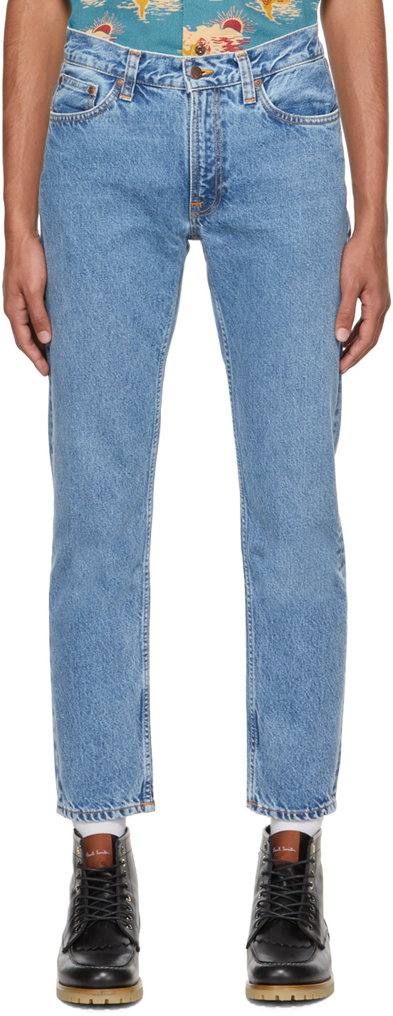 

Синие джинсы Gritty Jackson Nudie Jeans