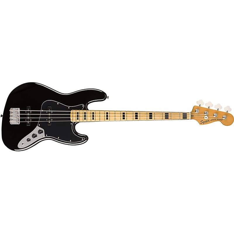 

Squier by Fender Classic Vibe '70s Jazz Bass, кленовый гриф, черный