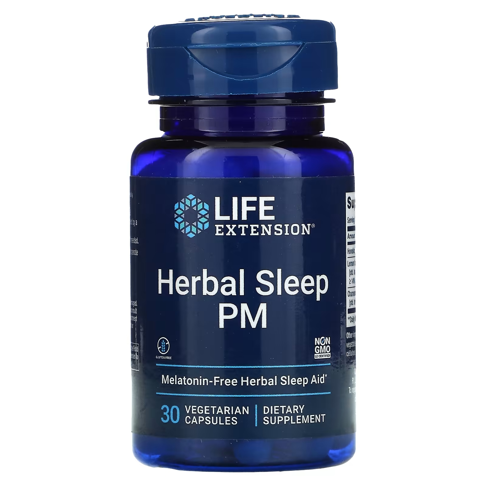 Травяная Добавка Life Extension Herbal Sleep PM, 30 вегетарианских капсул