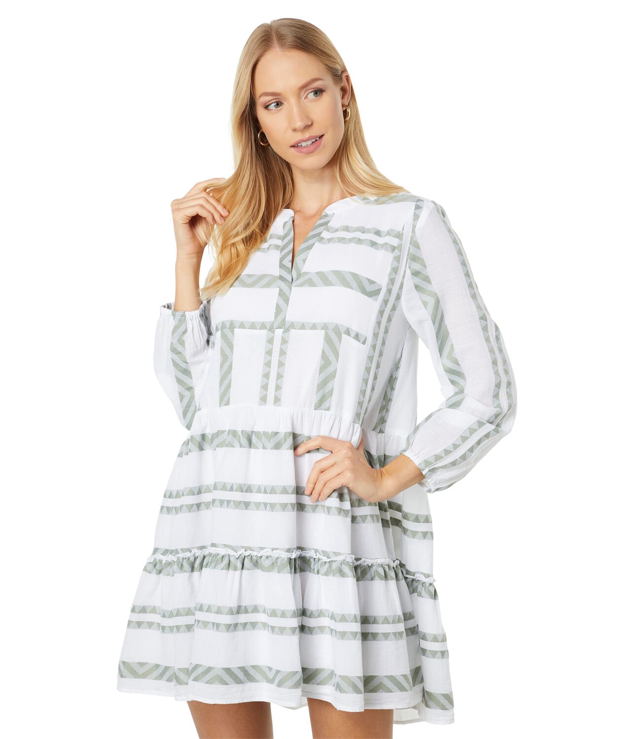 

Платье Vineyard Vines, Breezy Tiered Jacquard Dress