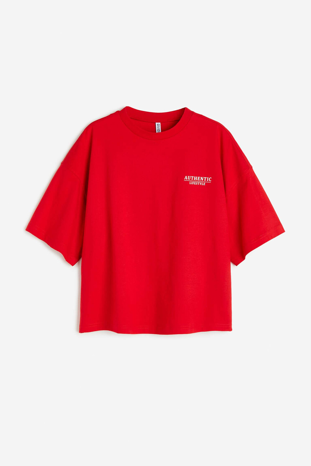

Футболка H&M Oversized, красный