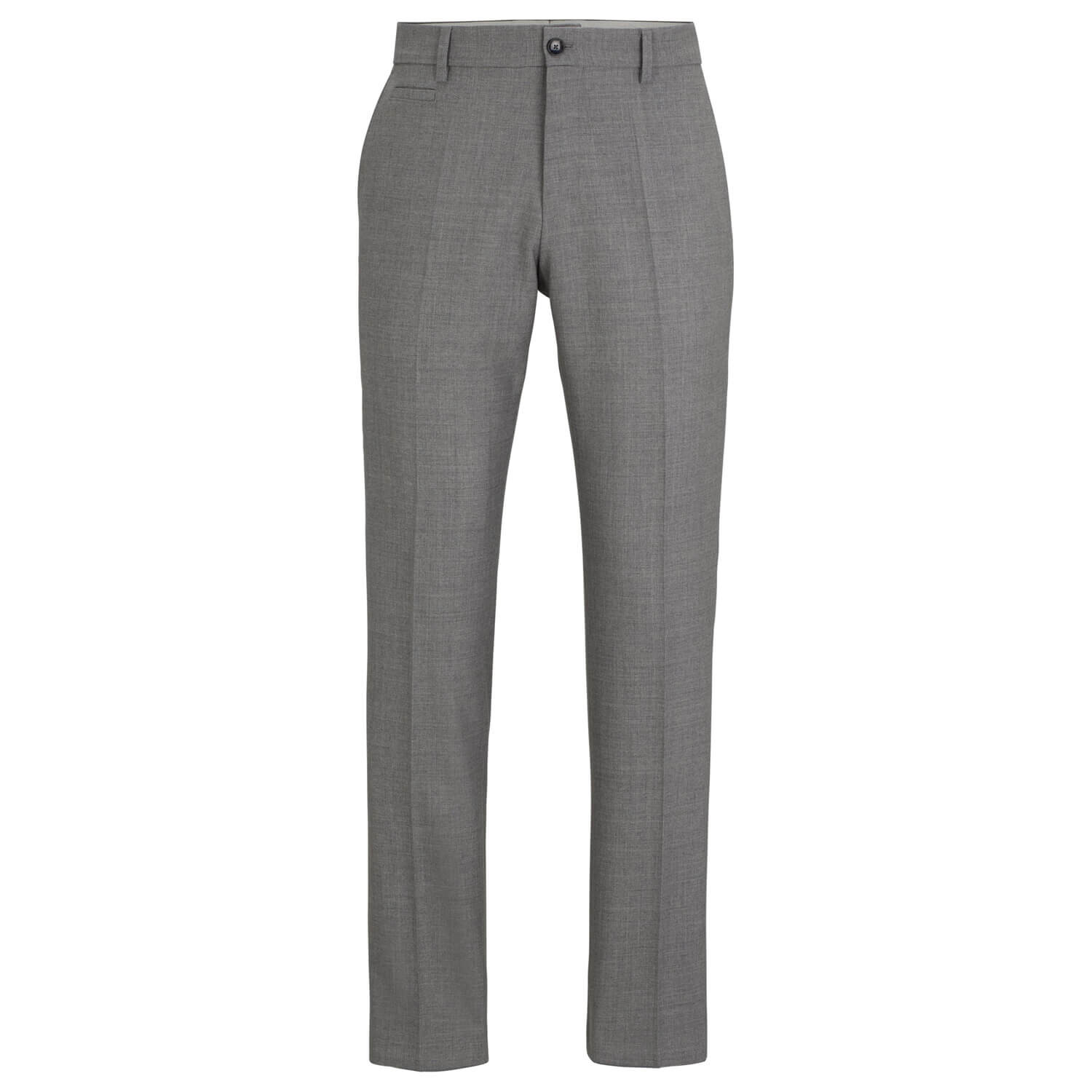 

Брюки Boss Slim-Fit In Micro-Patterned Virgin Wool, серебристый, Серый