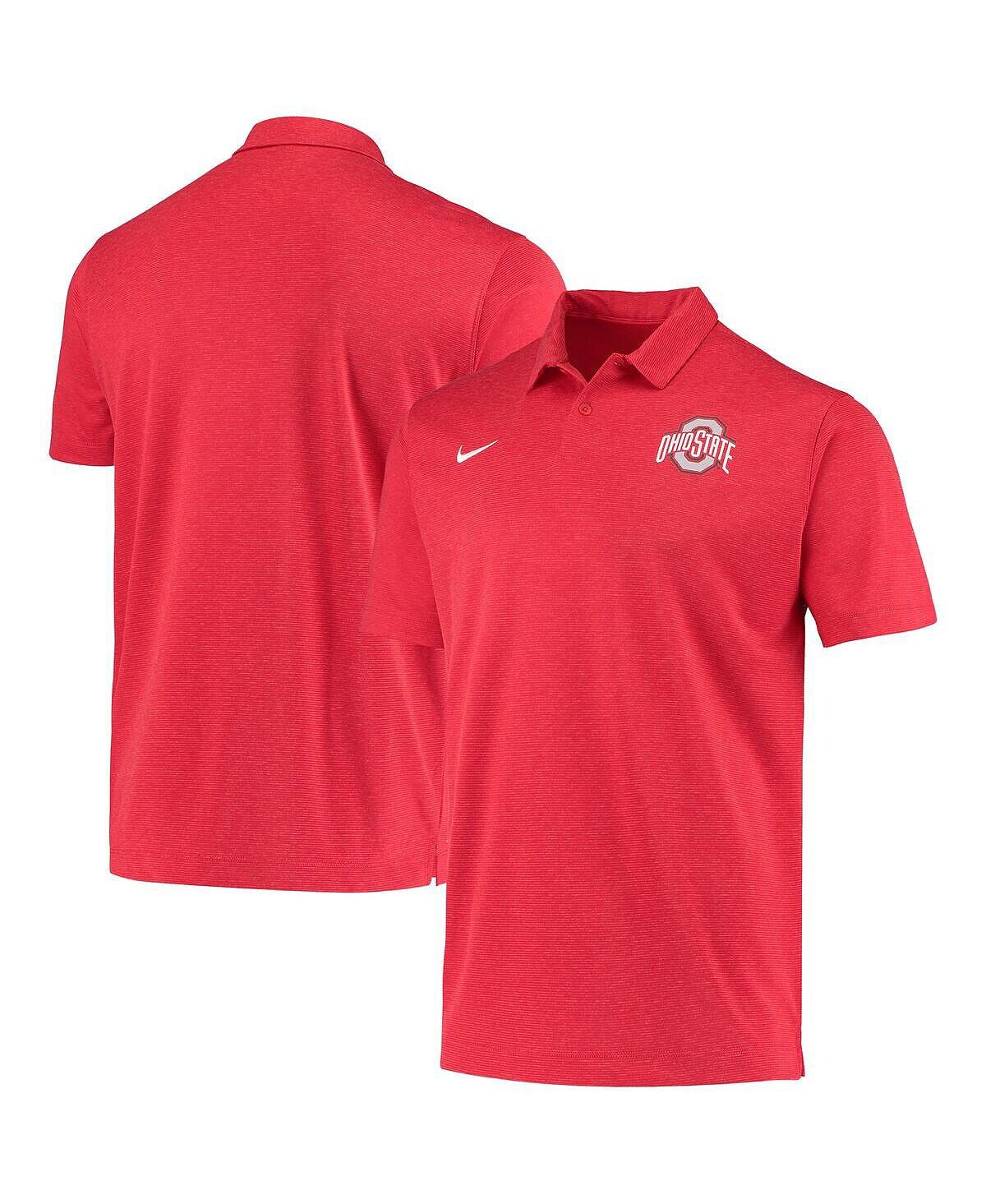 

Мужская рубашка поло scarlet ohio state buckeyes college performance Nike