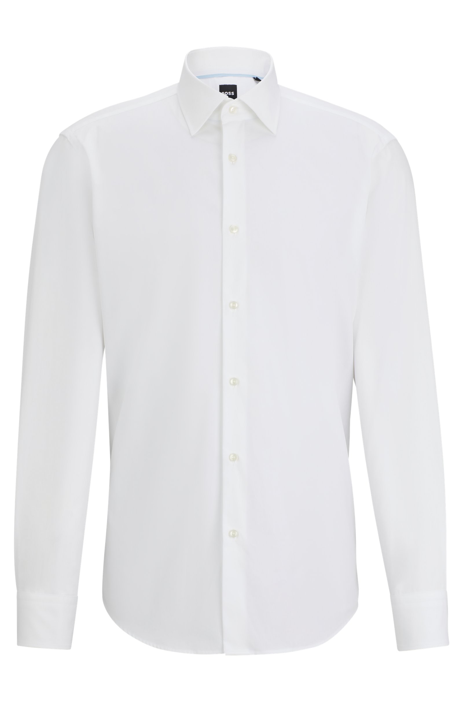 цена Рубашка Boss Regular-fit In Easy-iron Cotton Poplin, белый