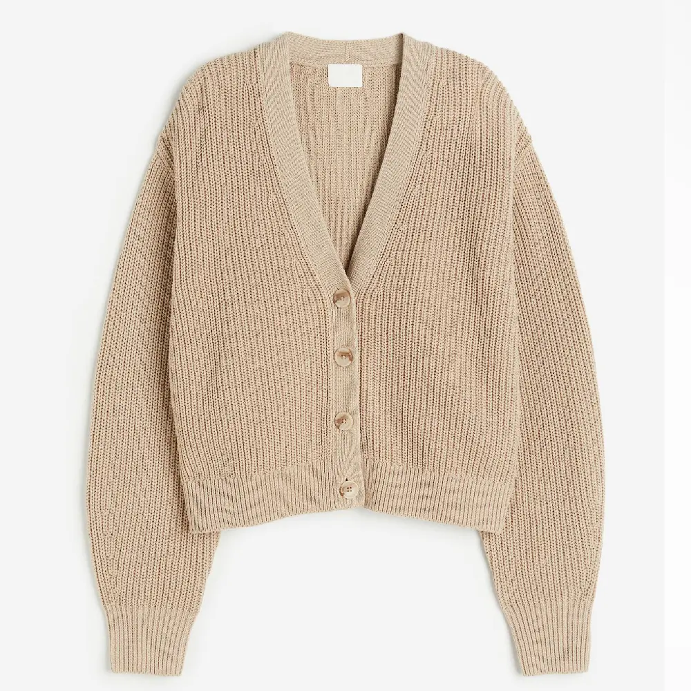 

Кардиган H&M Rib-knit, бежевый