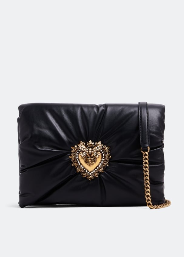 

Клатч DOLCE&GABBANA Medium Devotion soft clutch, черный