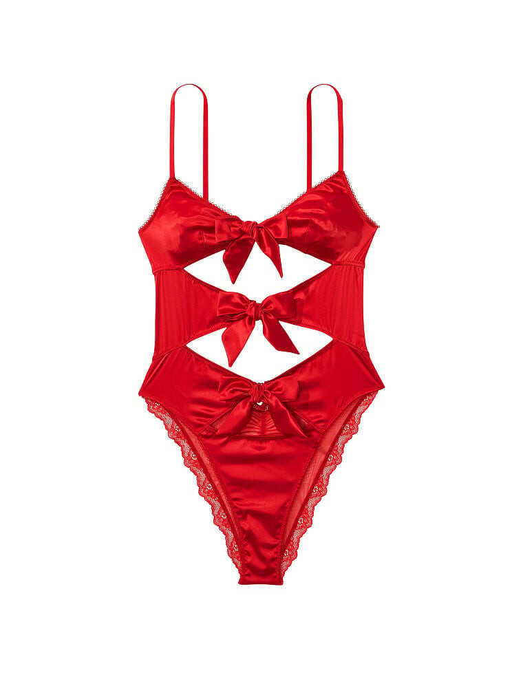 

Боди Victoria's Secret Very Sexy Tied-with-a-Bow Teddy, красный