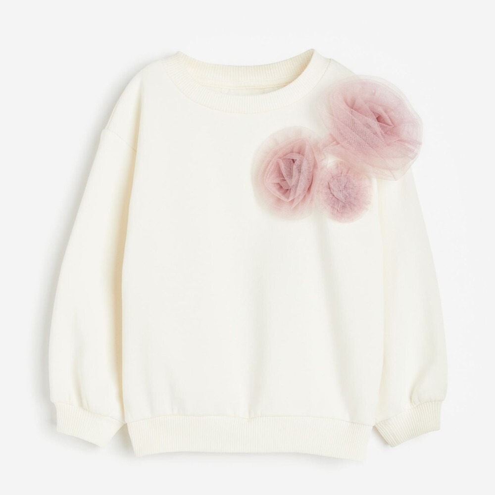 

Свитшот H&M Kids, белый/розовый